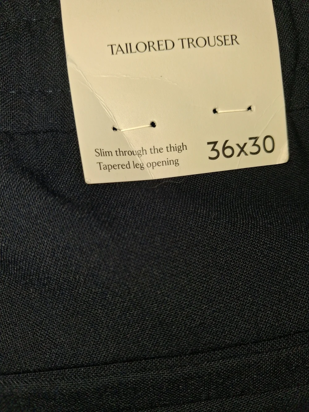 Banana Republic Men's Navy Dress Pants - Classic Straight Fit W/Strings 36x30